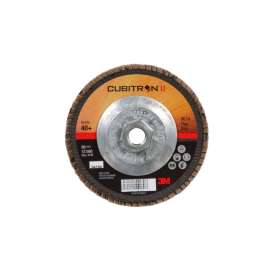 7100049327 Cubitron™ II Flap Disc 967A, 40+, T29 Quick Change, 5 in x 5/8"-11, 10 ea/Case