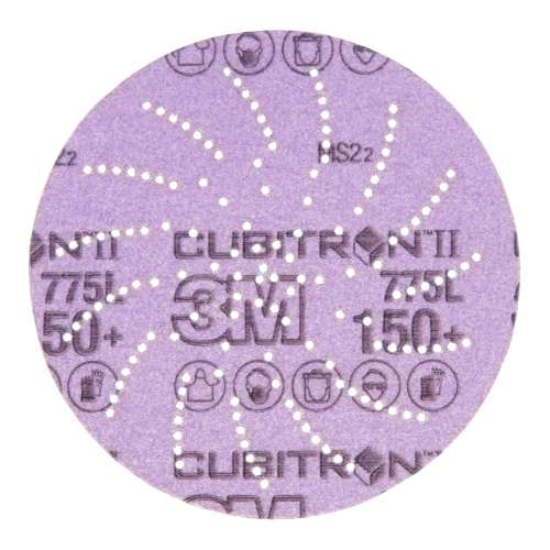 7100064175 Xtract™ Cubitron™ II Film Disc 775L, 150+, 5 in, Die 500LG, 50/Carton, 250 ea/Case