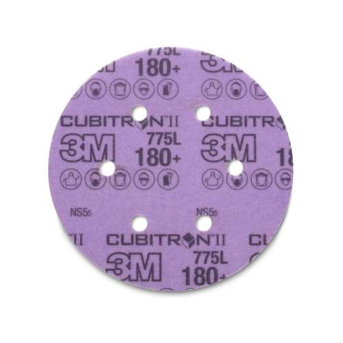 7100067092 Cubitron™ II Hookit™ Film Disc 775L, 220+, 6 in x NH, D/F 6HL, Die 600HZ, 50/Carton, 250 ea/Case
