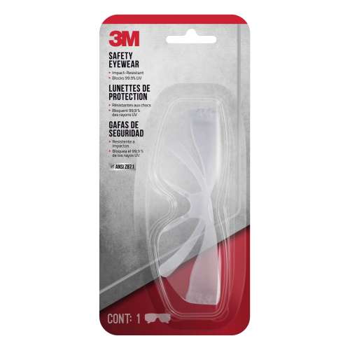 7100069700 90953-BU10-NA Indoor Safety Eyewear, 90953-BU10-NA, Clear Frame/Clear Scratch Resistant Lens, 10 eaches/case