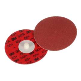 7100076899 Cubitron™ II Roloc™ Durable Edge Disc 947A, 60+, X-weight, TR, Maroon, 4 in, Die R400BB, 25/Carton, 100 ea/Case