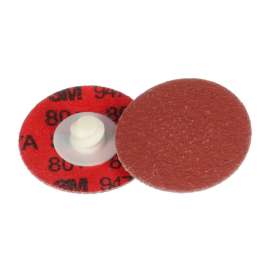 7100076924 Cubitron™ II Roloc™ Durable Edge Disc 947A, 80+, X-weight, TR, Maroon, 1-1/2 in, Die R150S, 50/Carton, 200 ea/Case