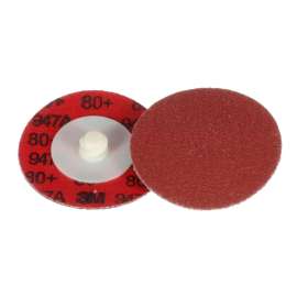 7100076925 Cubitron™ II Roloc™ Durable Edge Disc 947A, 80+, X-weight, TR, Maroon, 2 in, Die R200P, 50/Carton, 200 ea/Case