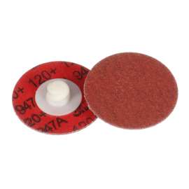 7100076932 Cubitron™ II Roloc™ Durable Edge Disc 947A, 120+, X-weight, TR, Maroon, 1-1/2 in, Die R150S, 50/Carton, 200 ea/Case