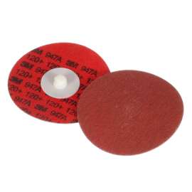 7100076934 Cubitron™ II Roloc™ Durable Edge Disc 947A, 120+, X-weight, TR, Red, 3 in, Die R300V, 50/Carton, 200 ea/Case