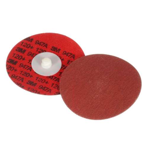 7100076934 Cubitron™ II Roloc™ Durable Edge Disc 947A, 120+, X-weight, TR, Red, 3 in, Die R300V, 50/Carton, 200 ea/Case