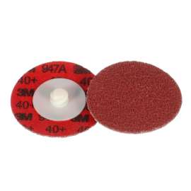 7100077039 Cubitron™ II Roloc™ Durable Edge Disc 947A, 40+, X-weight, TR, Maroon, 2 in, Die R200P, 50/Carton, 200 ea/Case