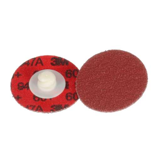 7100077046 Cubitron™ II Roloc™ Durable Edge Disc 947A, 60+, X-weight, TR, Maroon, 1-1/2 in, Die R150S, 50/Carton, 200 ea/Case