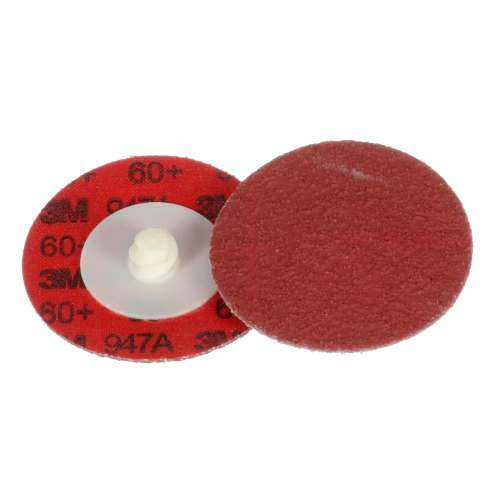 7100077047 Cubitron™ II Roloc™ Durable Edge Disc 947A, 60+, X-weight, TR, Maroon, 2 in, Die R200P, 50/Carton, 200 ea/Case