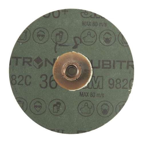 7100084495 Cubitron™ II Roloc™ Fibre Disc 982C, 36+, TS, Red, 4 in, Die RS400BB, 25/Carton, 100 ea/Case