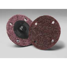 7100086055 Scotch-Brite™ Roloc™ Surface Conditioning Disc, SC-DR, A/O Medium, TR, 2 in, D/F 4HL, 50/Carton, 200 ea/Case
