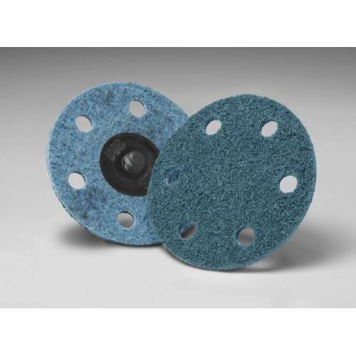 7100086473 Scotch-Brite™ Roloc™ Surface Conditioning Disc, SC-DR, A/O Very Fine, TR, 3 in, D/F 6HL, 25/Carton, 100 ea/Case