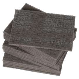 7100089226 Scotch-Brite™ Hand Pad 7448, HP-HP, SiC Ultra Fine, Gray, 6 in x 9 in, 20/Carton, 60 ea/Case