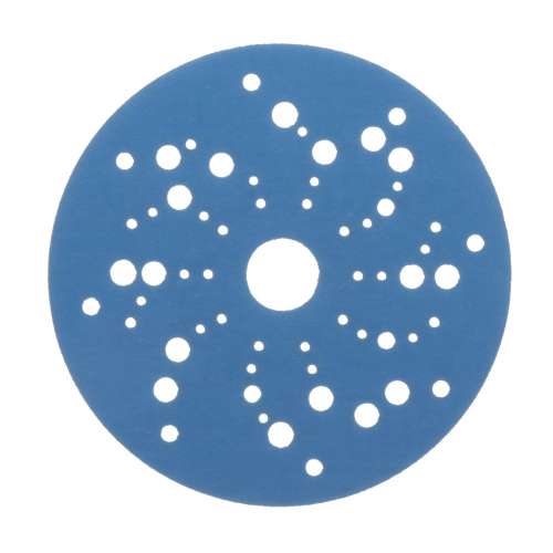 7100091241 Hookit™ Blue Abrasive Disc Multi-hole, 36168, 5 in, 600 grade, 50 discs per carton, 4 cartons per case