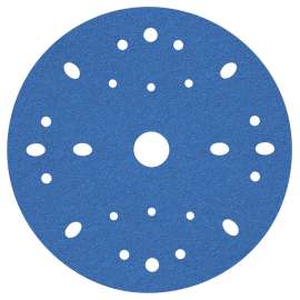 7100091243 Hookit™ Blue Abrasive Disc Multi-hole, 36170, 6 in, 40 grade, 50 discs per carton, 4 cartons per case