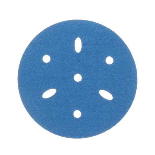 7100091342 Hookit™ Blue Abrasive Disc Multi-hole, 36144, 3 in, 120 grade, 50 discs per carton, 4 cartons per case