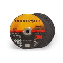 7100094063 Cubitron™ II Depressed Center Grinding Wheel, 64316, T27, 9 in x 1/4 in x 7/8 in, 10/Carton, 20 ea/Case