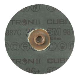 7100096553 Cubitron™ II Roloc™ Fibre Disc 987C, 36+, TS, 4 in, Die RS400BB, 25/Carton, 100 ea/Case