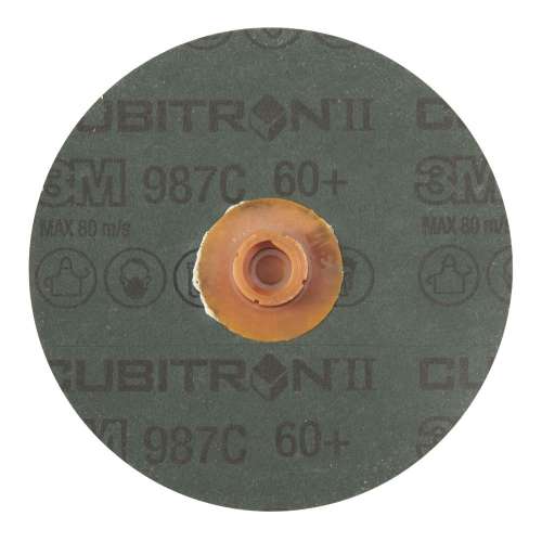 7100096602 Cubitron™ II Roloc™ Fibre Disc 987C, 60+, TS, 4 in, Die RS400BB, 25/Carton, 100 ea/Case