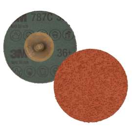 7100100974 Roloc™ Fibre Disc 787C, 36+, TR, 2 in, Die R200P, 50/Carton, 200 ea/Case