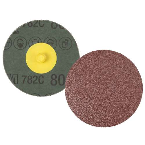 7100100999 Roloc™ Fibre Disc 782C, 80+, TR, 2 in, Die R200P, 50/Carton, 200 ea/Case
