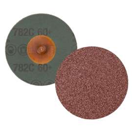 7100101038 Roloc™ Fibre Disc 782C, 60+, TR, 4 in, Die R400BB, 25/Carton, 100 ea/Case