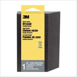 7100101555 Drywall Sanding Sponge CP-042, Single Angle, 2 7/8 in x 4 7/8 in x 1 in, Fine, 1/pk, 24 ea/cs