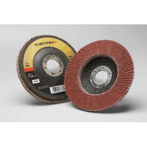 7100104927 Cubitron™ II Flap Disc 969F, 80+, T27, 5 in x 7/8 in, 10 ea/Case