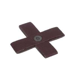 7100105073 Standard Abrasives™ A/O Cross Pad 704000, 8 PLY, 4 in x 4 in x 1 in,1/4-20, 60, 25/Carton, 250 ea/Case