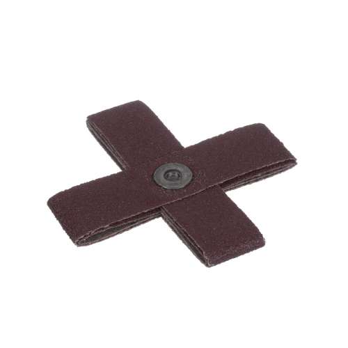 7100105073 Standard Abrasives™ A/O Cross Pad 704000, 8 PLY, 4 in x 4 in x 1 in,1/4-20, 60, 25/Carton, 250 ea/Case