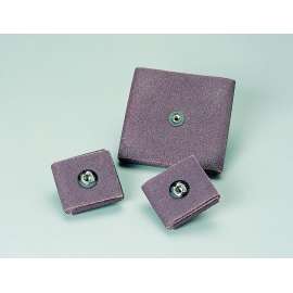 7100105431 Standard Abrasives™ A/O Square Pad 724055, 3/4 x 3/4 in x 3/4 in, 1/4-20, 80, 100/Carton, 1000 ea/Case