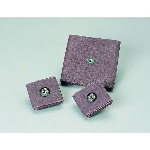 7100105433 Standard Abrasives™ A/O Square Pad 703654, 2 in x 2 in x 1/2 in, 1/4-20, 80, 100 ea/Case