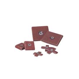 7100105471 Standard Abrasives™ S/C Cross Pad 724346, 8 PLY, 2 in x 2 in x 1/2 in, 8-32, 120, 100/Carton, 1000 ea/Case