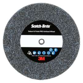 7100105530 Scotch-Brite™ Deburr & Finish Pro Unitized Wheel, DP-UW, 8C Coarse+, 3 in x 1/2 in x 1/4 in, 20 ea/Case