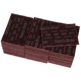 7100112579 Scotch-Brite™ Hand Pad 7447B Pro, PO-HP, A/O Very Fine, Maroon, 6 in x 9 in, 60 ea/Case, Bulk