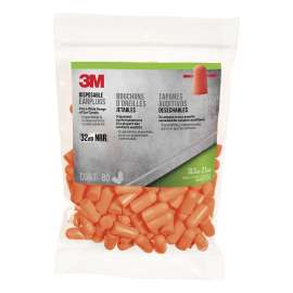 7100114969 92800-LG80-6DC Disposable Earplugs 92800G80-DC, Orange, 80 pair/pack, 6 packs/case