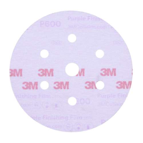 7100122774 Purple Finishing Film Hookit™ Disc Dust-Free, 30771, 6 in, P600, 50 discs per carton, 4 cartons per case