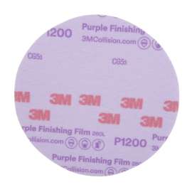 7100122780 Hookit™ Purple Finishing Film Abrasive Disc 260L, 30668, 6 in, P1200, 50 discs per carton, 4 cartons per case