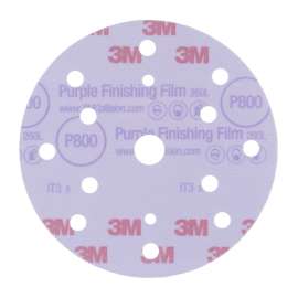 7100123753 Purple Finishing Film Hookit™ 260L Disc Dust-Free, 51155, 6 in, P800, 50 discs per carton, 4 cartons per case