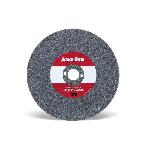 7100136379 Scotch-Brite™ Laser Braze Finishing Wheel, 8 in x 4 mm x 1 in, 10 ea/Case