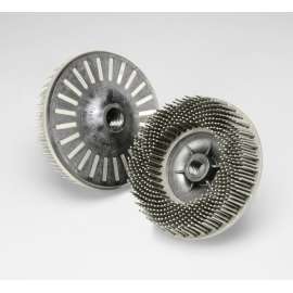 7100138175 Scotch-Brite™ Bristle Disc, BD-ZB, 120, White, 4-1/2 in x 5/8 in-11 Internal, 5/Carton, 10 ea/Case