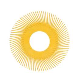 7100138194 Scotch-Brite™ Radial Bristle Brush Replacement Disc, T-A 80 Refill, 6 in, 40/Carton, 80 ea/Case