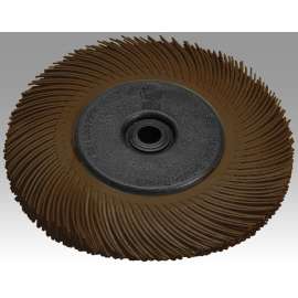 7100138290 Scotch-Brite™ Radial Bristle Brush, 6 in x 1/2 in x 1 in 36 With Adapter, 5 ea/Case