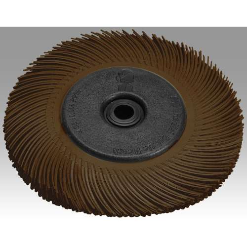 7100138290 Scotch-Brite™ Radial Bristle Brush, 6 in x 1/2 in x 1 in 36 With Adapter, 5 ea/Case