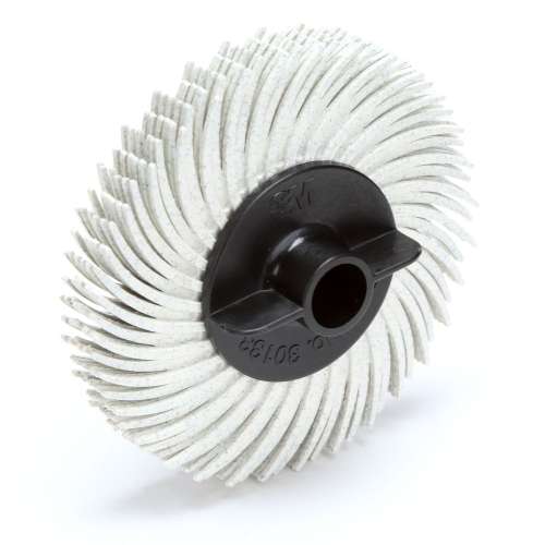 7100138294 Scotch-Brite™ Radial Bristle Disc, RB-ZB, 120, 2 in x 3/8 in, Thin Bristle, 40/Carton, 80 ea/Case