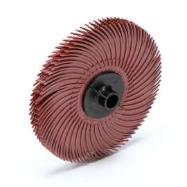 7100138297 Scotch-Brite™ Radial Bristle Disc, 3 in x 3/8 in 220, 40/Carton, 80 ea/Case