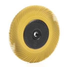 7100138300 Scotch-Brite™ Radial Bristle Brush, 6 in x 7/16 in x 1 in 80 with Adapter, 5 ea/Case