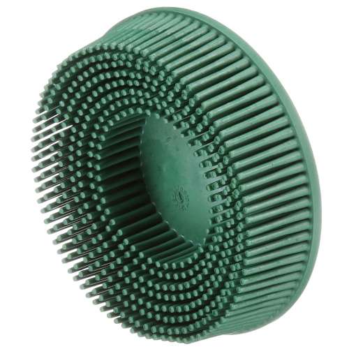 7100138305 Scotch-Brite™ Roloc™ Bristle Disc, RD-ZB, 07526, 50, TR, Green, 76 mm, DSI Insert, 10/Carton, 40 ea/Case