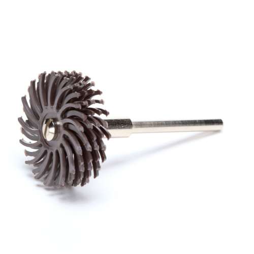7100138326 Scotch-Brite™ Radial Bristle Disc, 1 in x 1/8 in 36, 24/Carton, 96 ea/Case