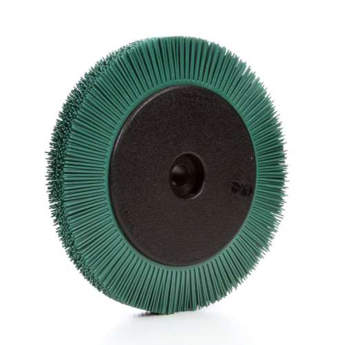 7100138332 Scotch-Brite™ Radial Bristle Brush, 8 in x 1 in x 1-1/4 in 50 with Flange, 2 ea/Case